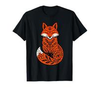 Cottagecore Floral Fox Folk, Art, Nature Woodland Animal BOH Camiseta