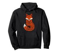 Cottagecore Floral Fox Folk, Art, Nature Woodland Animal BOH Sudadera con Capucha