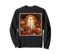 Cottagecore - Flores Fantasmas de otoño con Luna Llena de Cosecha Sudadera