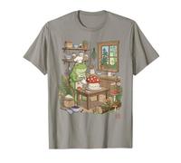 Cottagecore Frog Baker Cute Mushroom Cake Baking Pastelero Chef Camiseta