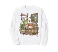 Cottagecore Frog Baker Cute Mushroom Cake Baking Pastelero Chef Sudadera