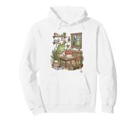 Cottagecore Frog Baker Cute Mushroom Cake Baking Pastelero Chef Sudadera con Capucha