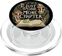 Cottagecore Frog Mushroom Green Just One More Chapter Book PopSockets PopGrip para MagSafe