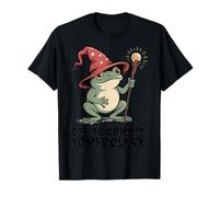 Cottagecore Frog Wizard Off to Commit Tom Foolery Frog Meme Camiseta