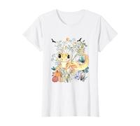 Cottagecore Gekko Halloween Summerween Acuarela Reptil Camiseta