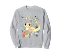 Cottagecore Gekko Halloween Summerween Acuarela Reptil Sudadera