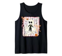 Cottagecore Ghost Flowers and Cat Camiseta sin Mangas