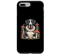 Cottagecore Gran Danés Perro Bebiendo Té Champiñones Fantasía Carcasa para iPhone 7 Plus/8 Plus