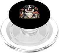 Cottagecore Gran Danés Perro Bebiendo Té Champiñones Fantasía PopSockets PopGrip para MagSafe
