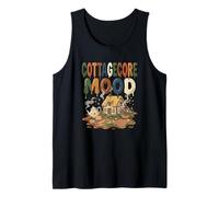 Cottagecore Mood Acogedora Rana Tetera Cottage Camiseta sin Mangas