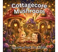 Cottagecore Mushroom Coloring Book for Adults: Bold Easy Kawaii Designs for Women Beginners & Nature Lovers