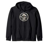 Cottagecore Naturaleza Bosque hongos Amantes de los hongos Micología Sudadera con Capucha