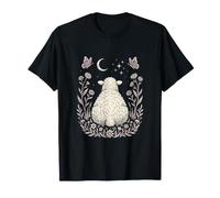 Cottagecore Oveja Mariposa Luna Floral Vintage Estética Camiseta