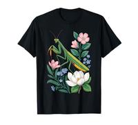 Cottagecore Praying Mantis Botanical Aesthetic Camiseta