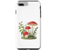 Cottagecore Red Toadstools en Forest Grass Carcasa para iPhone 7 Plus/8 Plus