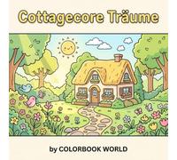 Cottagecore Träume: Ausmalbuch für Erwachsene im Landhaus-Stil | verträumte Motive: Bauerngärten, Cottages, Blumen & gemütliches Landleben zum Entspannen