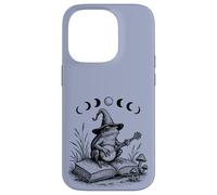 Cottagecore Wizard Frog Lover Moon Toad Banjo Lector de libros Carcasa para iPhone 14 Pro