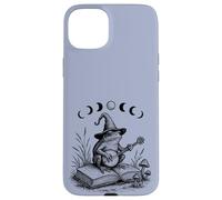 Cottagecore Wizard Frog Lover Moon Toad Banjo Lector de libros Carcasa para iPhone 15 Plus