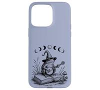 Cottagecore Wizard Frog Lover Moon Toad Banjo Lector de libros Carcasa para iPhone 15 Pro Max