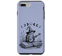 Cottagecore Wizard Frog Lover Moon Toad Banjo Lector de libros Carcasa para iPhone 7 Plus/8 Plus