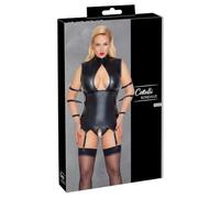 Cottelli Bondage Basque para mujer Negro 4XL