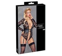 Cottelli Bondage Body abierto con un elegante aspecto mate para mujer Negro 4XL