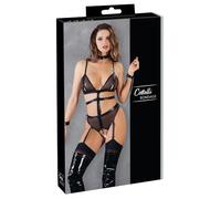 Cottelli Bondage - Body abierto con cadenas (negro) - XL