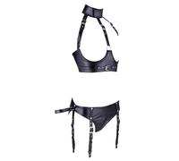 Cottelli Bondage Conjunto de sujetador bondage para mujer Black XL