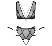 Cottelli Bondage Conjuntos de lencería para mujer Black S