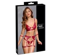 Cottelli Bondage - Conjunto rojo brillante y esposas - L