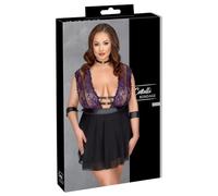 Cottelli Bondage Muñeca bebé para mujer Black/Purple 3XL