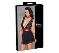 Cottelli Bondage Muñeca bebé para mujer Black/Red L