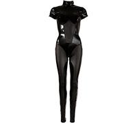 Cottelli - Enterizo brillante de manga corta (negro) - M