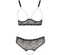 Cottelli Collection Conjunto de sujetador (XL) negro, Negro -, XL