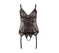Cottelli Collection Guepiere Basque de Color Negro - 1 Unidad