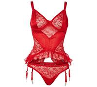 Cottelli Collection lencería Liga camisa Vasco, rojo, talla 85B/L Rojo