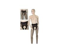 Cottelli Collection – Mallas sin entrepierna para mujer – Talla 2 (34/36)