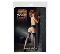 Cottelli - Medias con rayas y lirios (negro) - 3