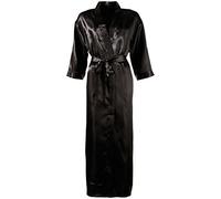 Cottelli - Bata de satén (negro) - 2XL/3XL