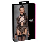Cottelli Collection Ropa interior erótica de cuero y látex para mujer Body Spitze S