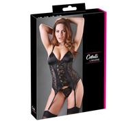 Cottelli - Adjustable Garter Top (Black) - XL