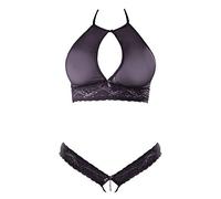Cottelli Collection Sexy Crotchless conjunto de 2 piezas Sheer 100 g