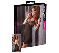 Cottelli Collection - Sheer de la mujer ver a través de bordado - Picardías para mujer, negro, extra grande