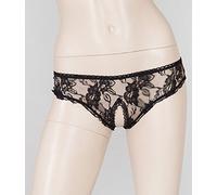 Cottelli Collection Slip Abierto de Color Negro - 1 Unidad