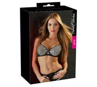 Cottelli Collection Sujetador purpurina, plata, talla 80B