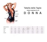 Cottelli Collection Tanga Abierta con Detalle de Diamantes de Imitación Color Negro Tamaño S/M - 41 gr