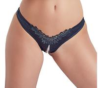 Cottelli - Braguita abierta floral con perlas (negro)