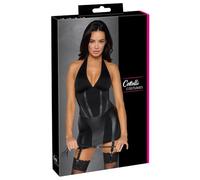 Ropa interior erótica de cuero y látex para mujer marca Cotelli Lingerie Dominakleid S