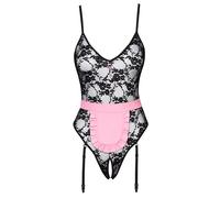Cottelli Costumes Disfraces de sirvienta para mujer Black/Pink XL
