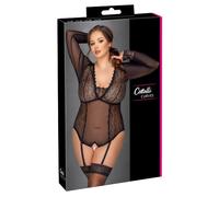 Cottelli Curves Body con tirantes para mujer Negro 4XL